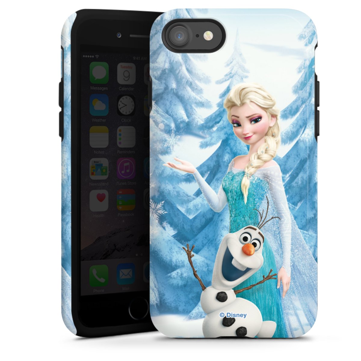 iPhone SE (2020) Handy Panzer Handyhülle robuste Outdoor Hülle Schutzhülle glänzend Official Licensed Product Frozen Elsa Disney Tough Case