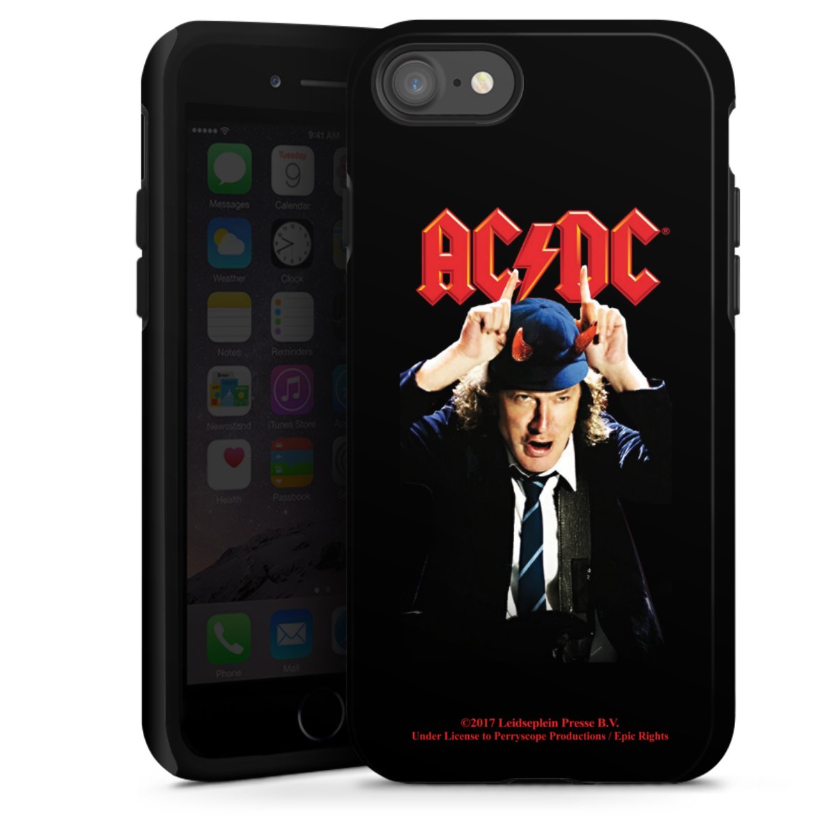 iPhone SE (2020) Handy Panzer Handyhülle robuste Outdoor Hülle Schutzhülle glänzend Merchandise Acdc Riverplate Tough Case