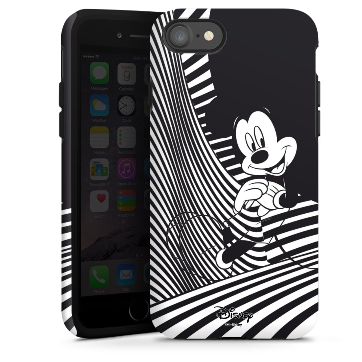 iPhone SE (2020) Handy Panzer Handyhülle robuste Outdoor Hülle Schutzhülle matt Disney Official Licensed Product Mickey Mouse Tough Case