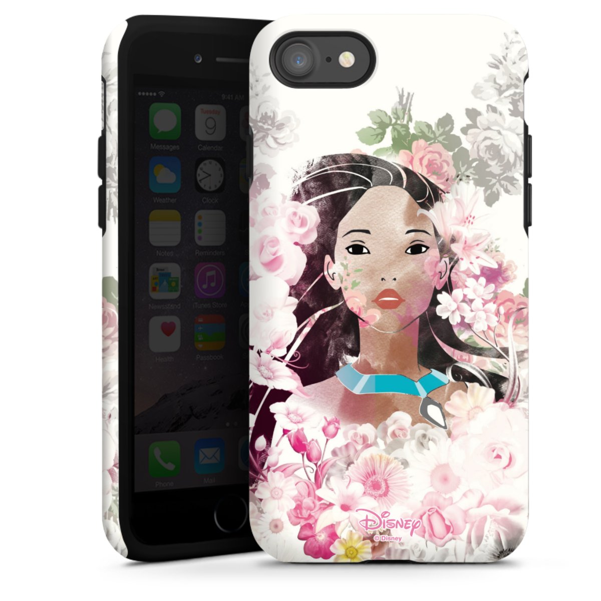 iPhone SE (2020) Handy Panzer Handyhülle robuste Outdoor Hülle Schutzhülle matt Pocahontas Official Licensed Product Disney Tough Case