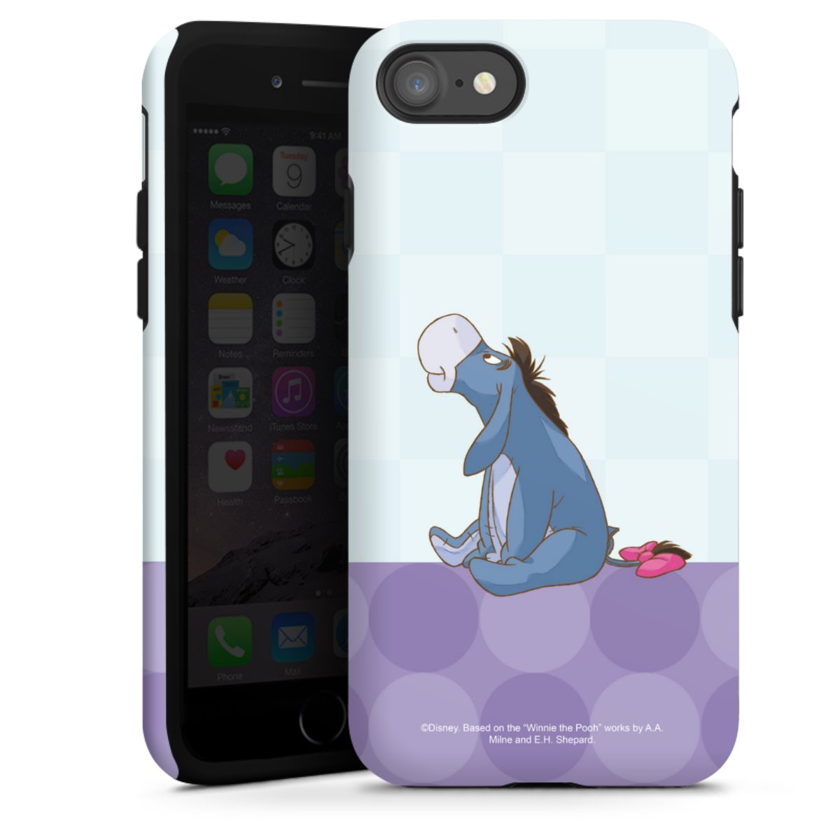 iPhone SE (2020) Handy Panzer Handyhülle robuste Outdoor Hülle Schutzhülle matt Disney Donkey Winnie The Pooh Tough Case