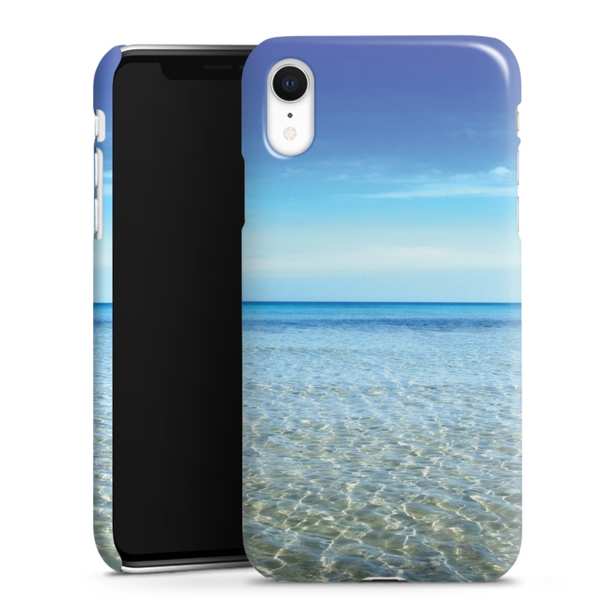 iPhone Xr Handy Premium Case Smartphone Handyhülle Schutzhülle glänzend Urlaub Sky Ocean Premium Case