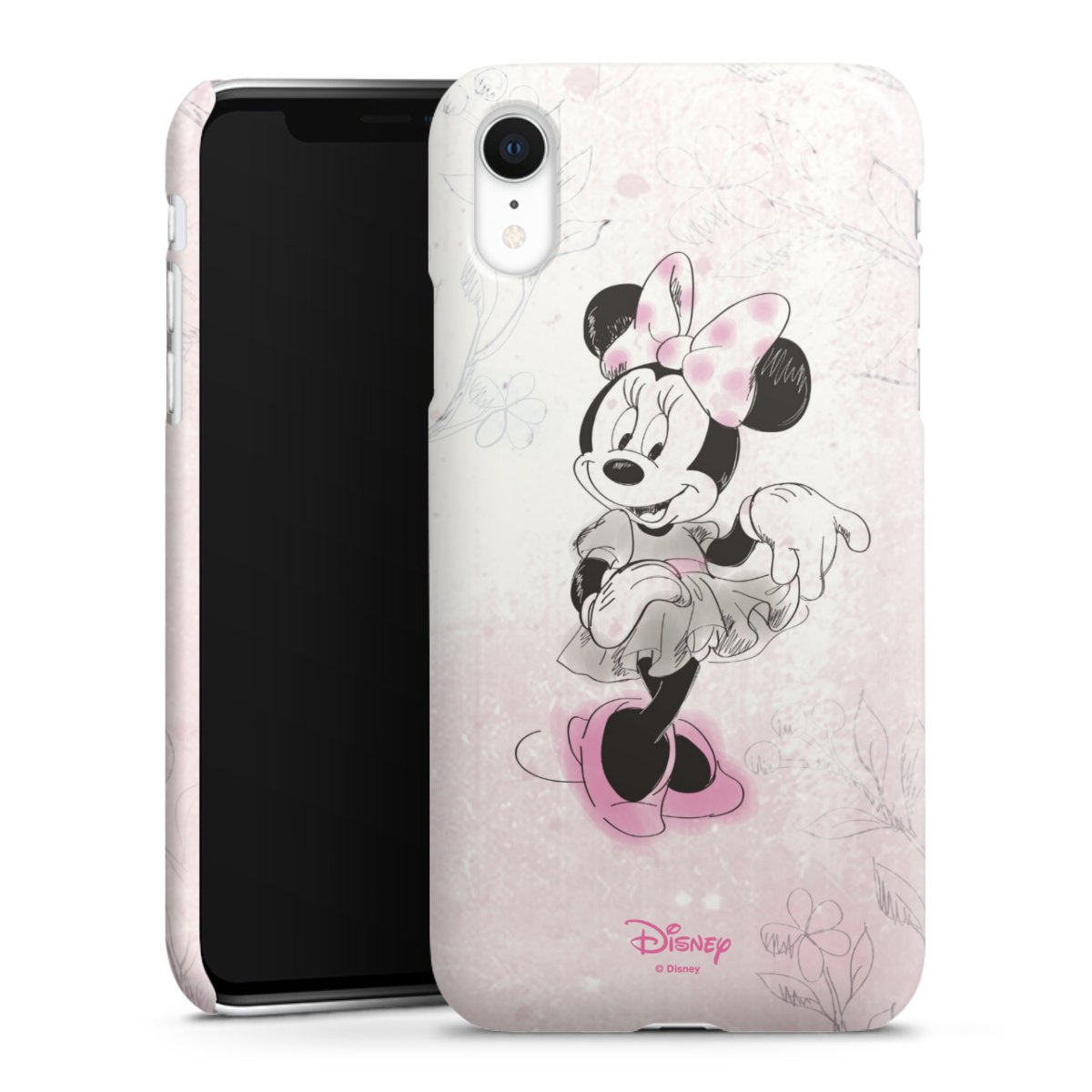 iPhone Xr Handy Premium Case Smartphone Handyhülle Schutzhülle glänzend Disney Minnie Mouse Vintage Premium Case