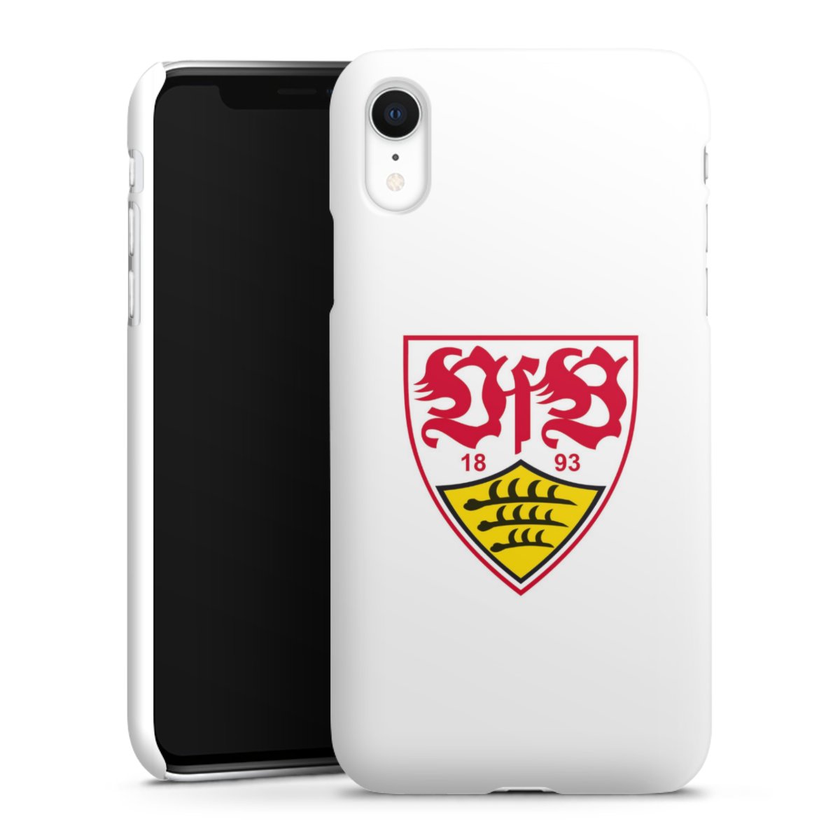 iPhone Xr Handy Premium Case Smartphone Handyhülle Schutzhülle glänzend Logo Official Licensed Product Vfb Stuttgart Premium Case