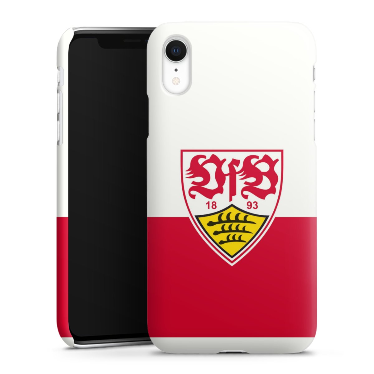 iPhone Xr Handy Premium Case Smartphone Handyhülle Schutzhülle glänzend Official Licensed Product Logo Vfb Stuttgart Premium Case