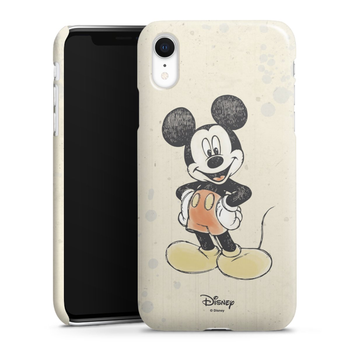 iPhone Xr Handy Premium Case Smartphone Handyhülle Schutzhülle glänzend Water Colour Mickey & Minnie Mouse Official Licensed Product Premium Case