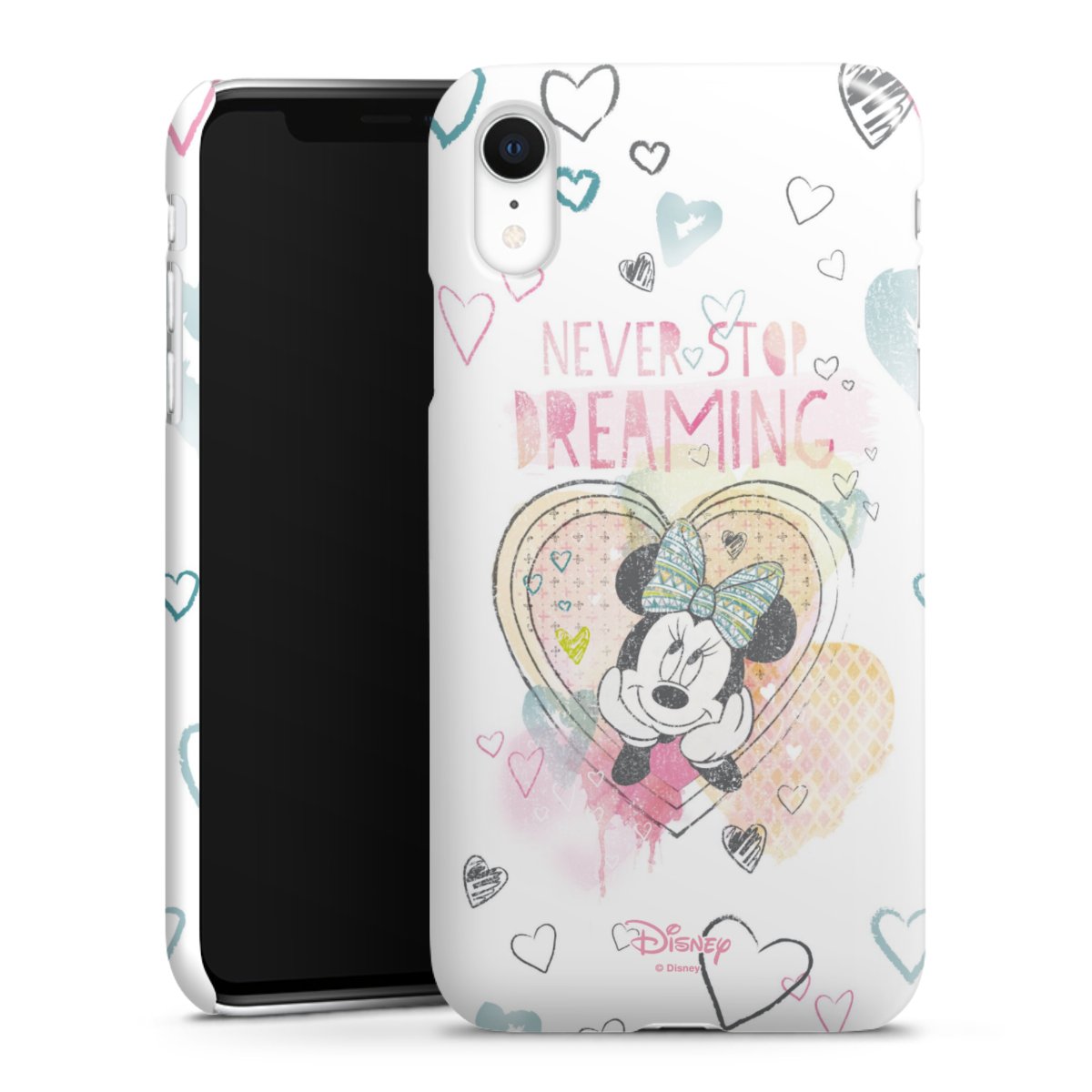 iPhone Xr Handy Premium Case Smartphone Handyhülle Schutzhülle glänzend Disney Official Licensed Product Minnie Mouse Premium Case