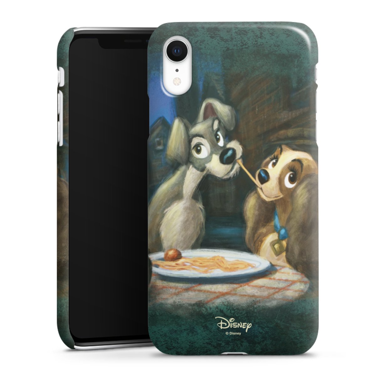 iPhone Xr Handy Premium Case Smartphone Handyhülle Schutzhülle glänzend Lady And The Tramp Official Licensed Product Disney Premium Case