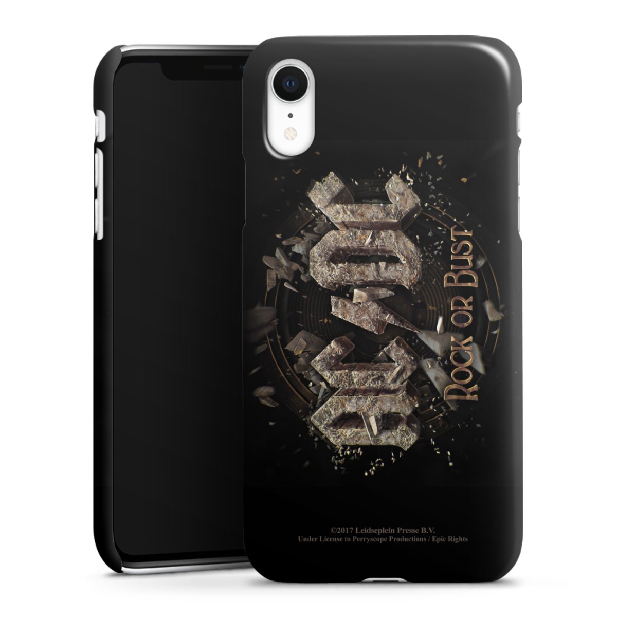 iPhone Xr Handy Premium Case Smartphone Handyhülle Schutzhülle glänzend Acdc Official Licensed Product Rock Or Bust Premium Case