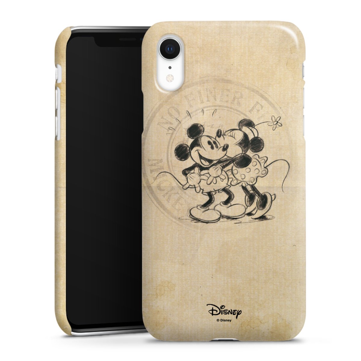 iPhone Xr Handy Premium Case Smartphone Handyhülle Schutzhülle glänzend Mickey Mouse Vintage Minnie Mouse Premium Case