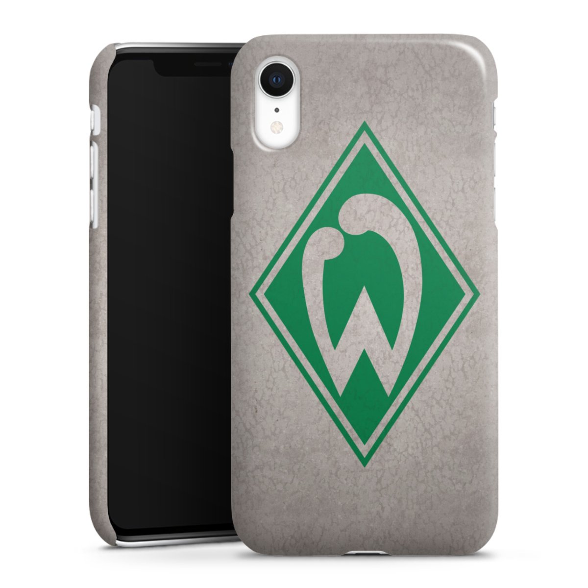 iPhone Xr Handy Premium Case Smartphone Handyhülle Schutzhülle glänzend Sv Werder Bremen Concrete Official Licensed Product Premium Case