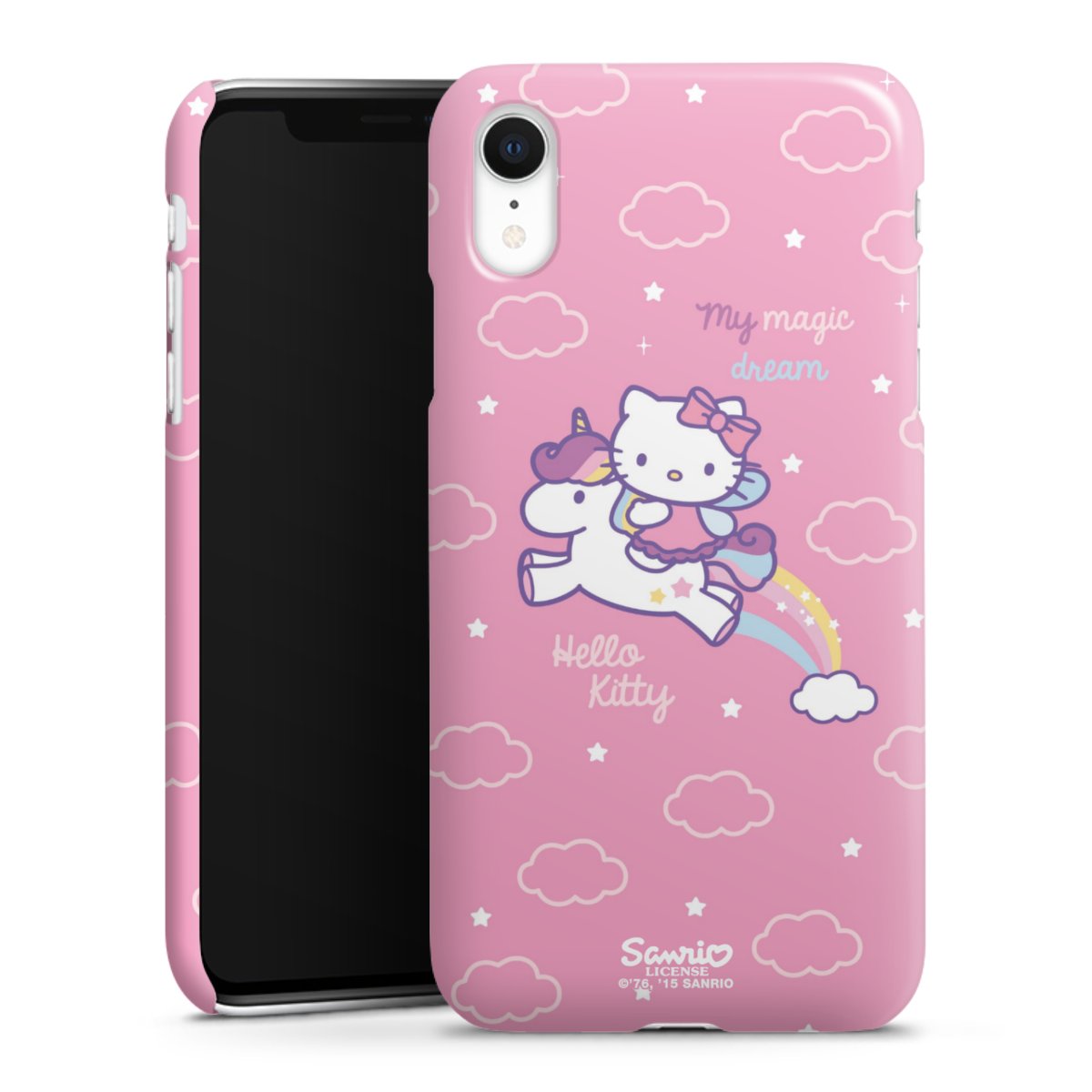 iPhone Xr Handy Premium Case Smartphone Handyhülle Schutzhülle glänzend Einhorn Official Licensed Product Hello Kitty Premium Case