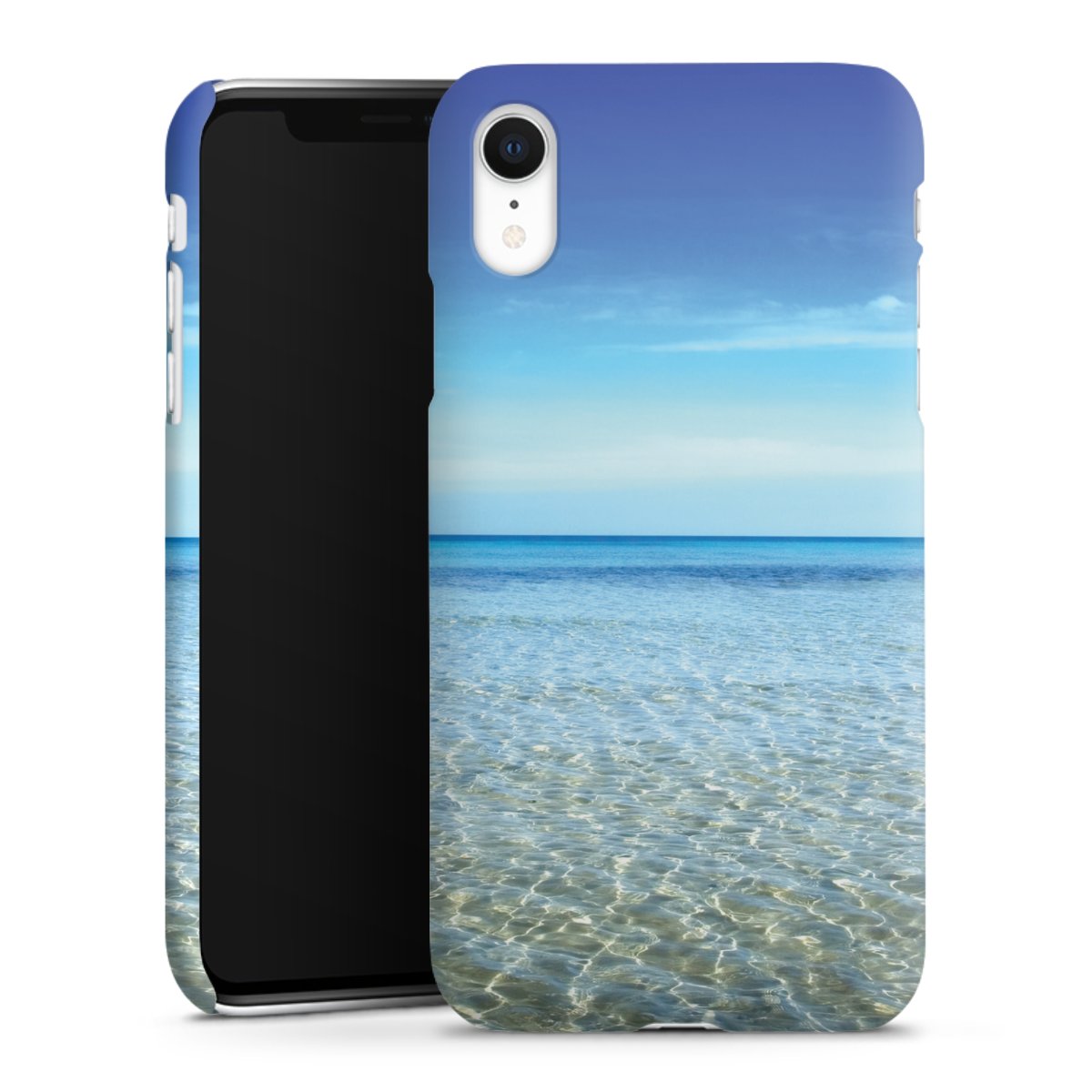 iPhone Xr Handy Premium Case Smartphone Handyhülle Schutzhülle matt Urlaub Sky Ocean Premium Case