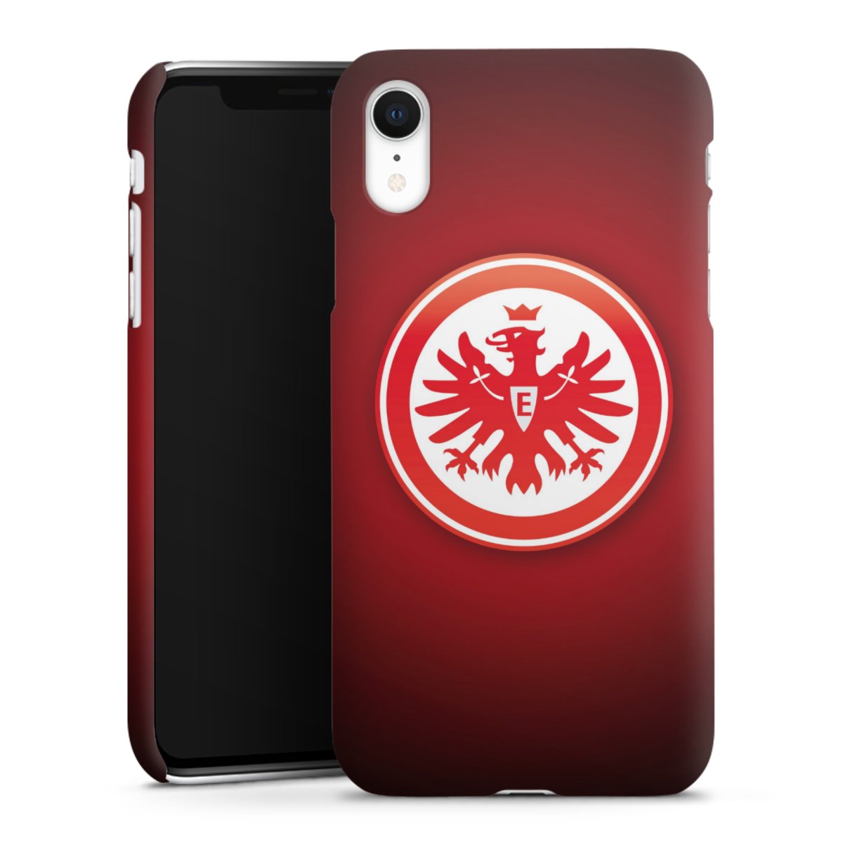 iPhone Xr Handy Premium Case Smartphone Handyhülle Schutzhülle matt Eintracht Frankfurt Official Licensed Product Coat Of Arms Premium Case