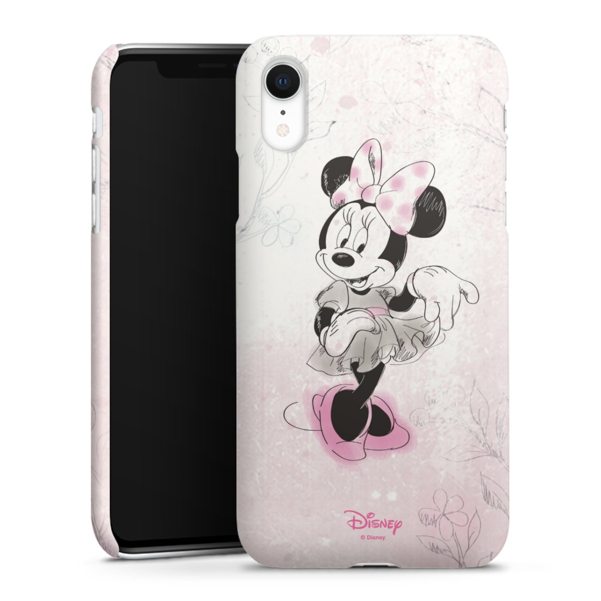 iPhone Xr Handy Premium Case Smartphone Handyhülle Schutzhülle matt Disney Minnie Mouse Vintage Premium Case