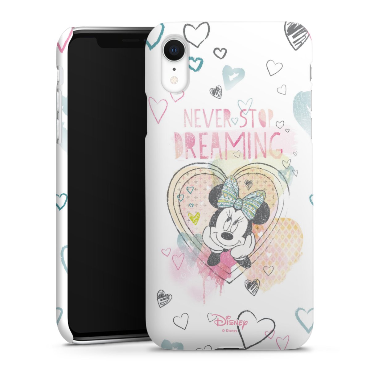 iPhone Xr Handy Premium Case Smartphone Handyhülle Schutzhülle matt Disney Official Licensed Product Minnie Mouse Premium Case