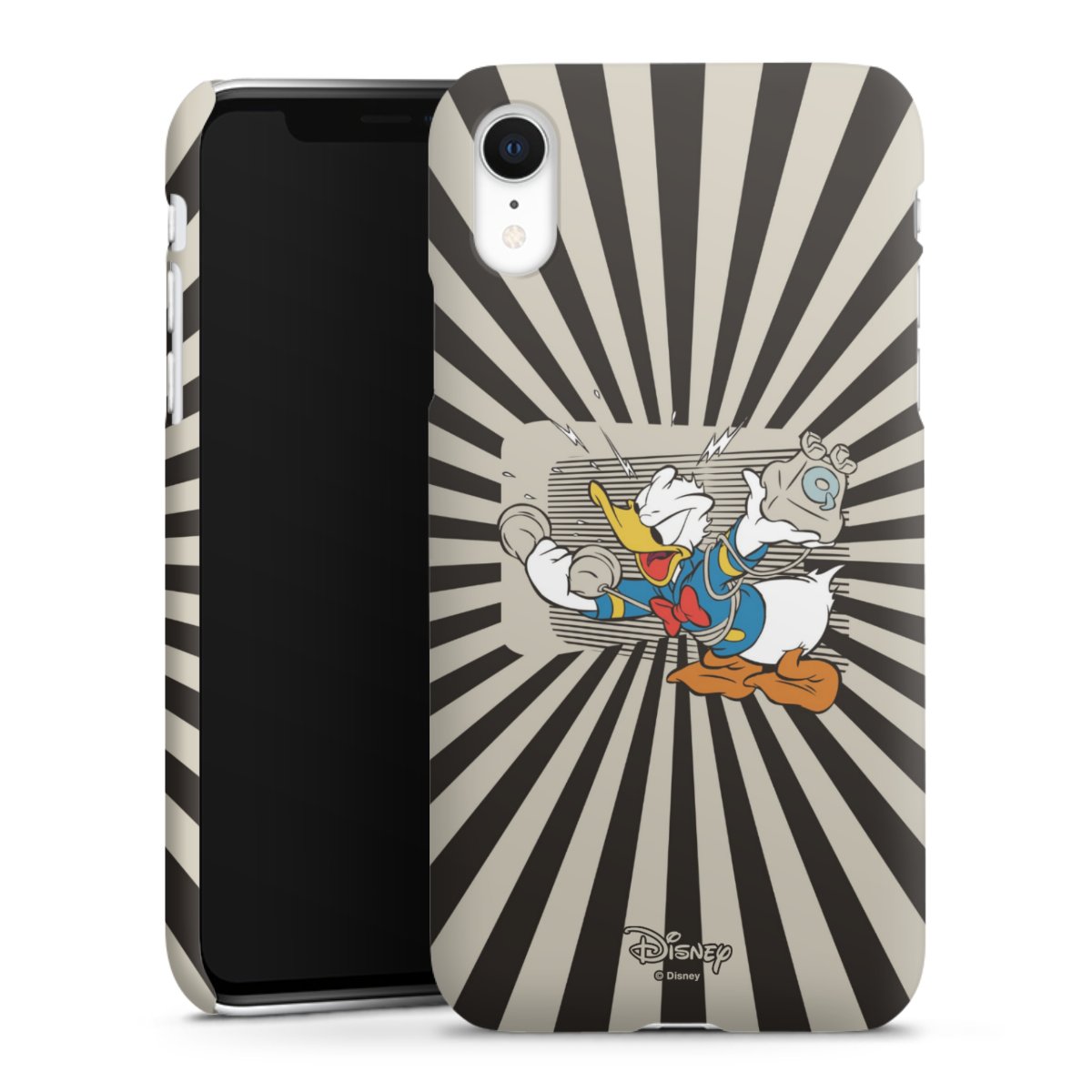 iPhone Xr Handy Premium Case Smartphone Handyhülle Schutzhülle matt Donald Duck Disney Official Licensed Product Premium Case