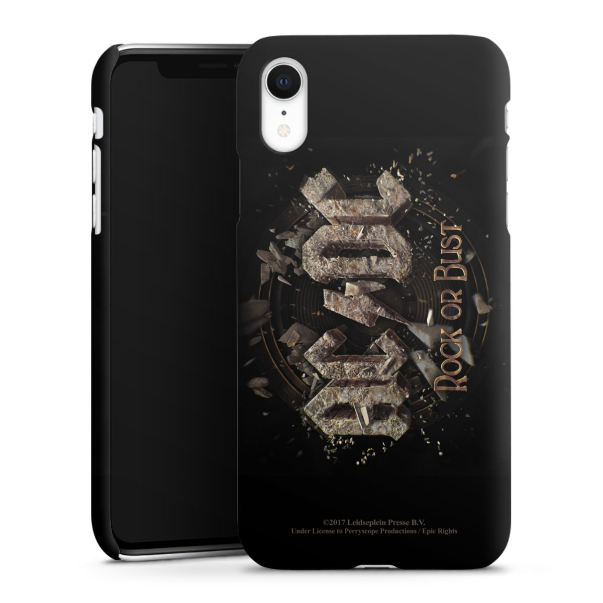 iPhone Xr Handy Premium Case Smartphone Handyhülle Schutzhülle matt Acdc Official Licensed Product Rock Or Bust Premium Case