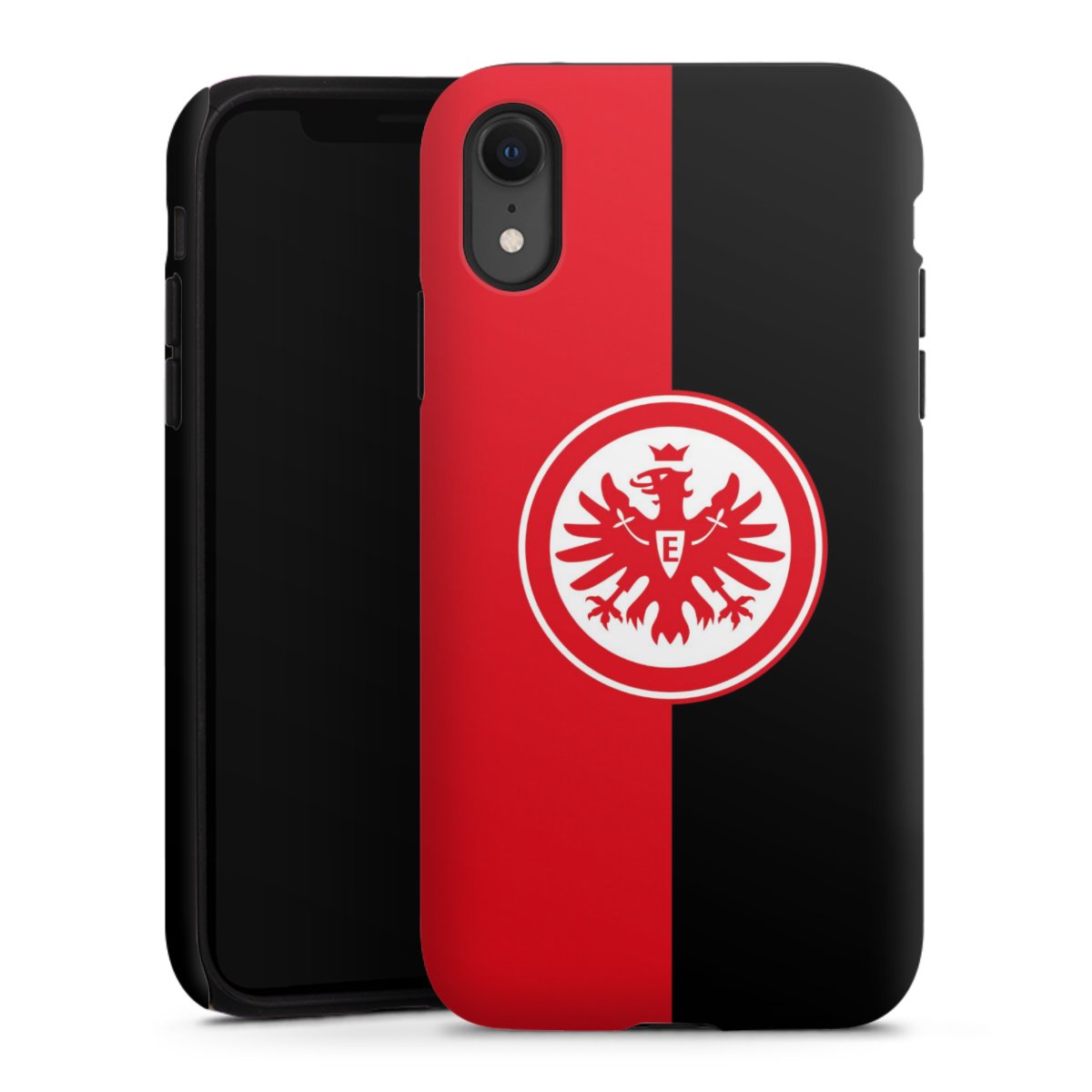 iPhone Xr Handy Panzer Handyhülle robuste Outdoor Hülle Schutzhülle matt Official Licensed Product Eintracht Frankfurt Sge Tough Case