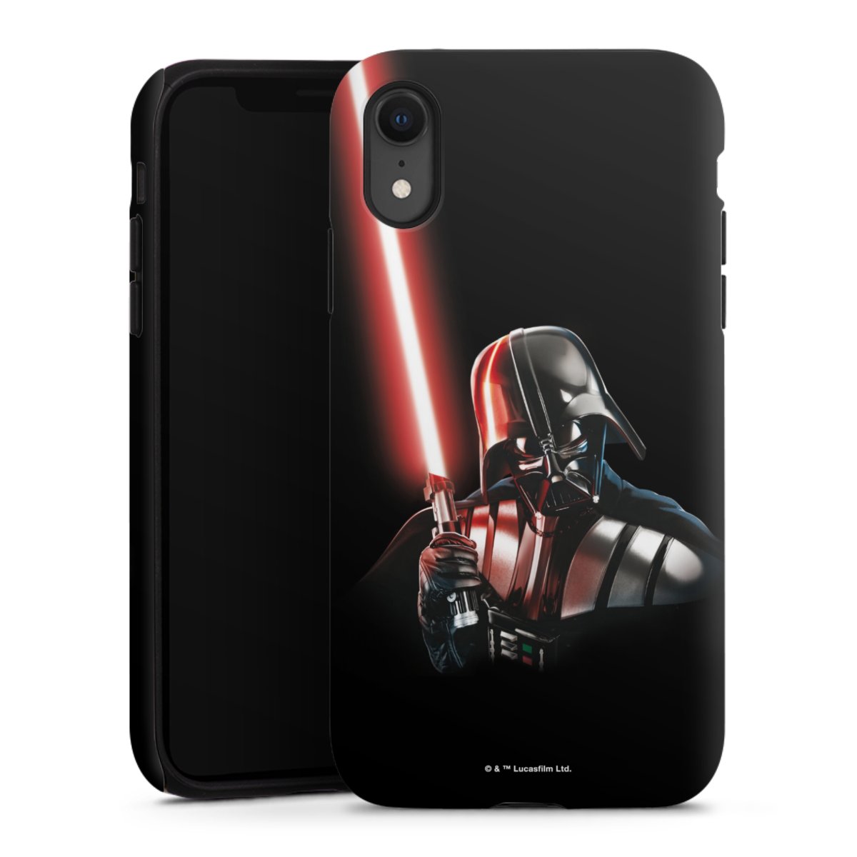 iPhone Xr Handy Panzer Handyhülle robuste Outdoor Hülle Schutzhülle matt Star Wars Merchandise Darth Vader Tough Case