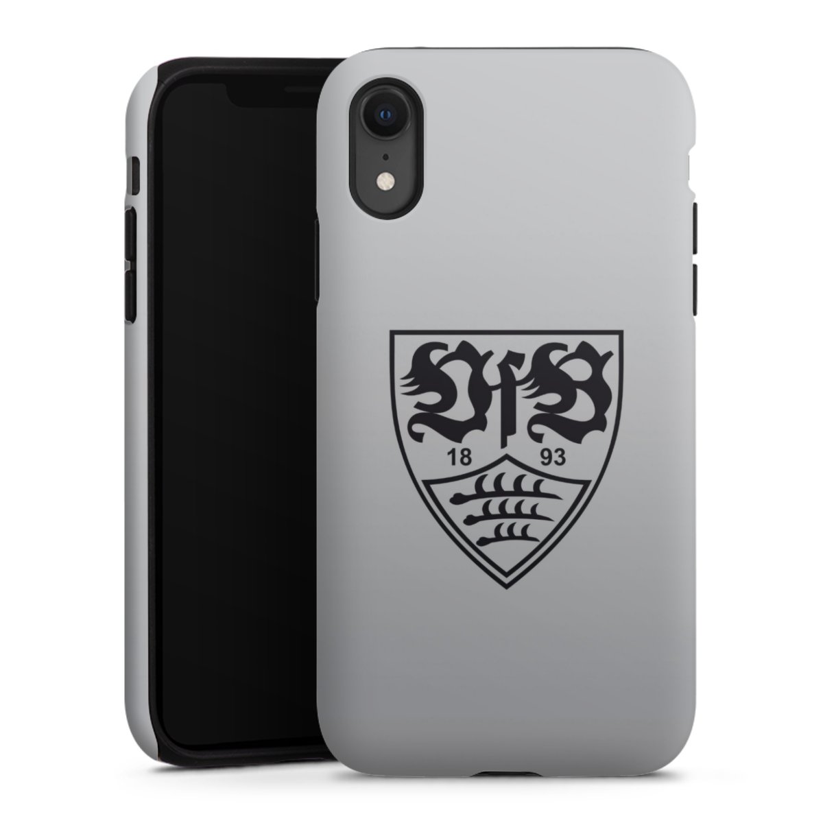 iPhone Xr Handy Panzer Handyhülle robuste Outdoor Hülle Schutzhülle matt Logo Vfb Stuttgart Official Licensed Product Tough Case