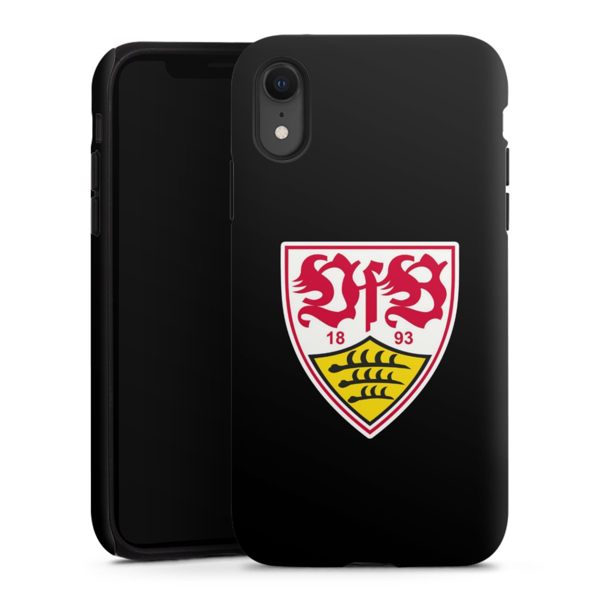 iPhone Xr Handy Panzer Handyhülle robuste Outdoor Hülle Schutzhülle matt Vfb Stuttgart Official Licensed Product Coat Of Arms Tough Case