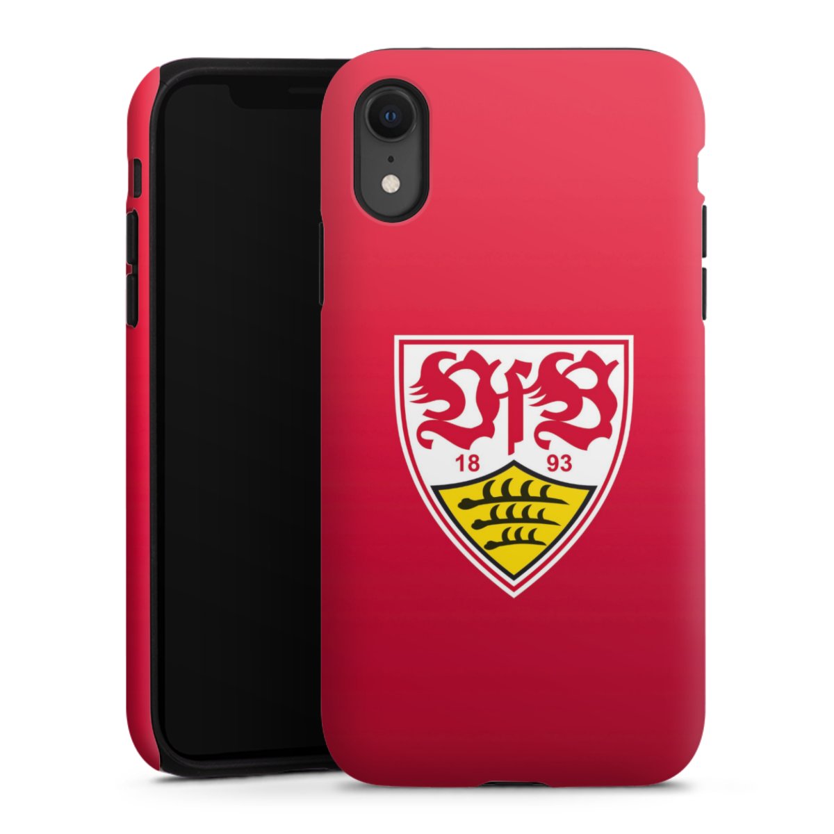 iPhone Xr Handy Panzer Handyhülle robuste Outdoor Hülle Schutzhülle matt Official Licensed Product Vfb Stuttgart Tough Case