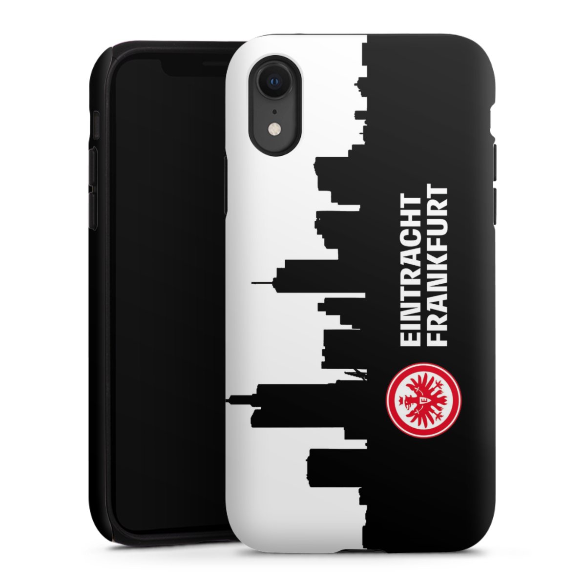 iPhone Xr Handy Panzer Handyhülle robuste Outdoor Hülle Schutzhülle matt Sge Eintracht Frankfurt Official Licensed Product Tough Case