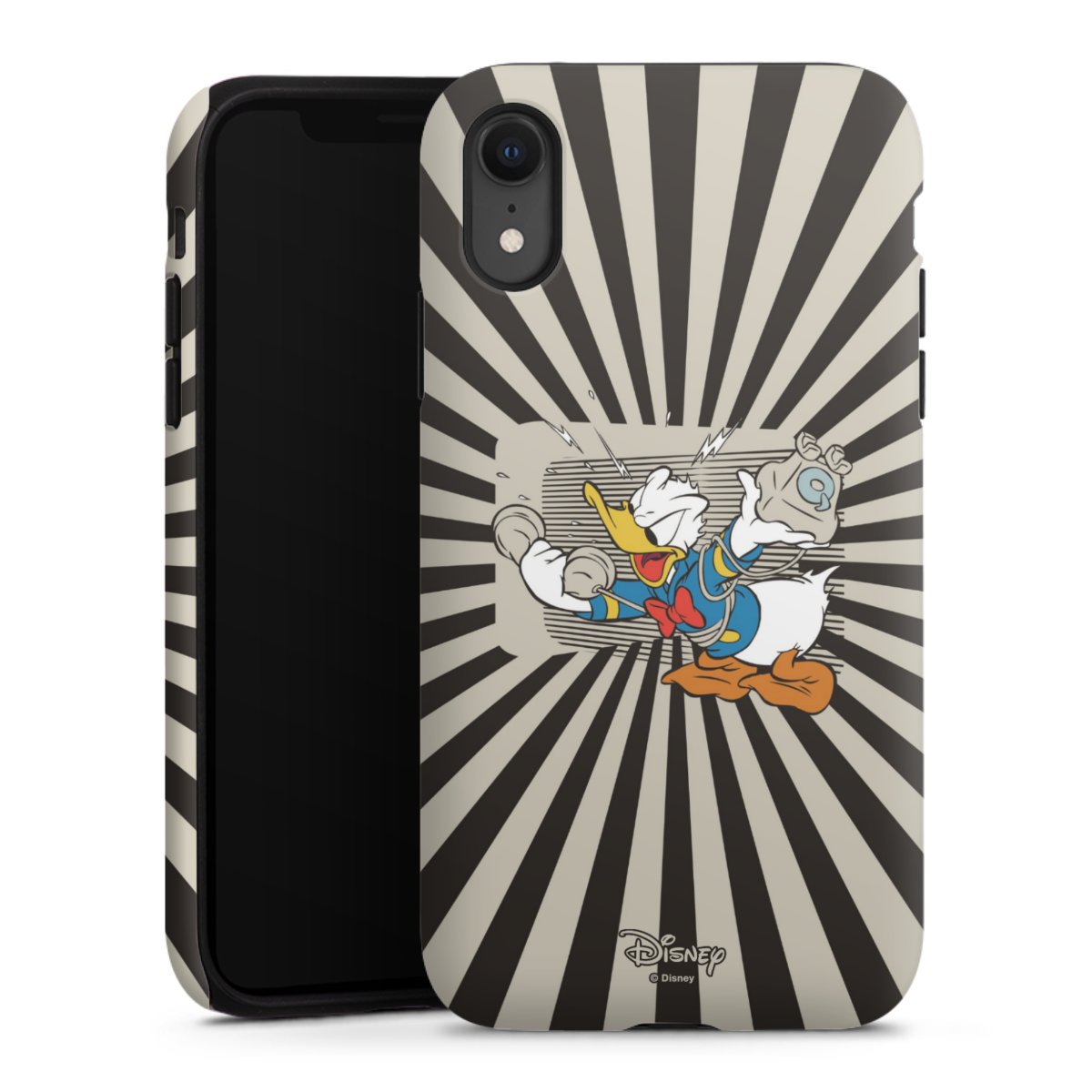 iPhone Xr Handy Panzer Handyhülle robuste Outdoor Hülle Schutzhülle matt Donald Duck Disney Official Licensed Product Tough Case