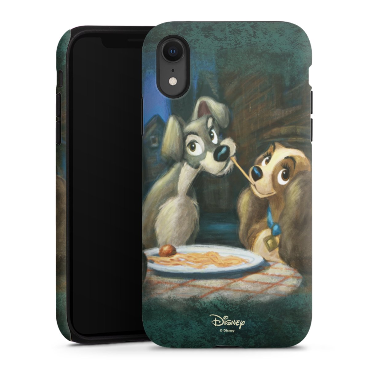 iPhone Xr Handy Panzer Handyhülle robuste Outdoor Hülle Schutzhülle matt Lady And The Tramp Official Licensed Product Disney Tough Case