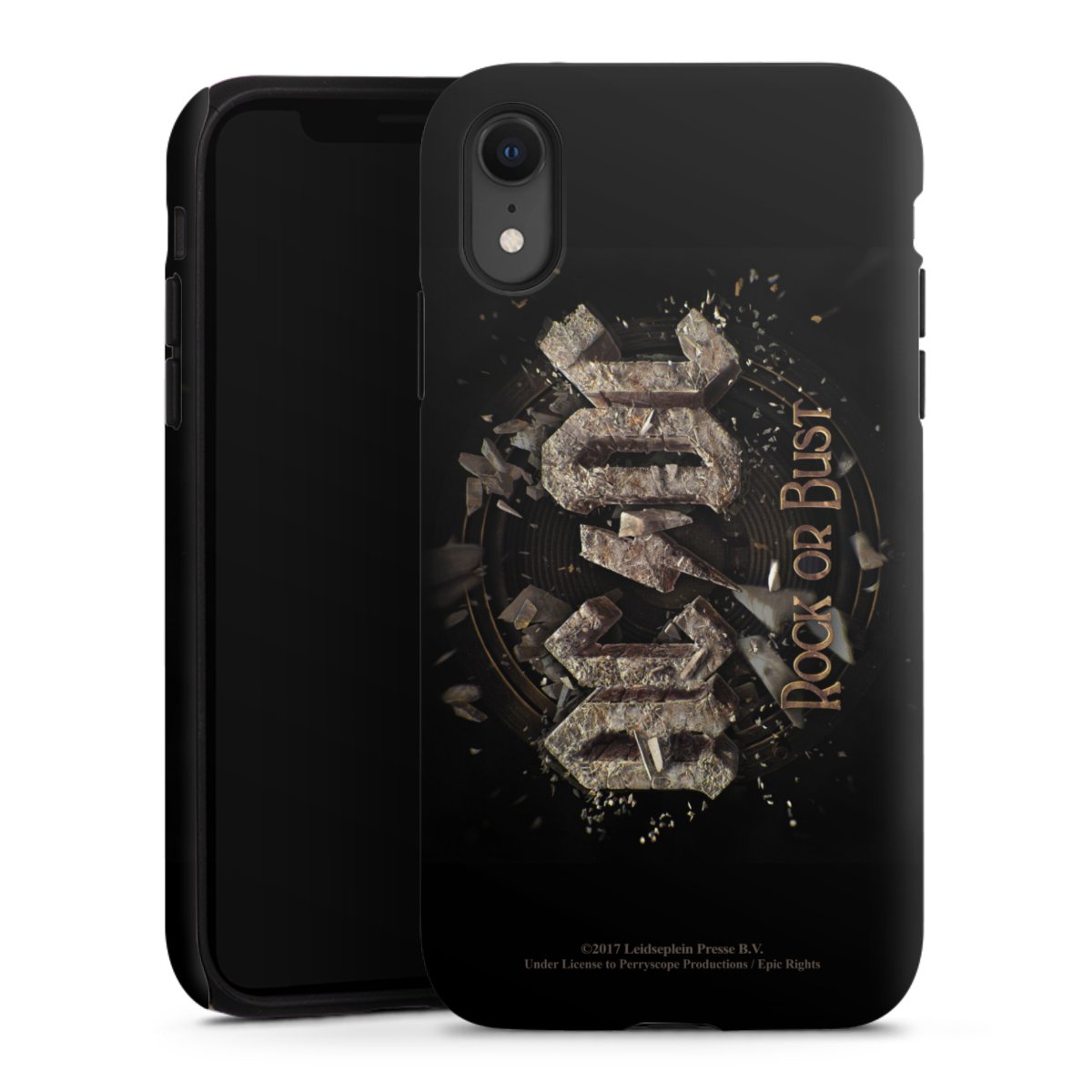 iPhone Xr Handy Panzer Handyhülle robuste Outdoor Hülle Schutzhülle matt Acdc Official Licensed Product Rock Or Bust Tough Case