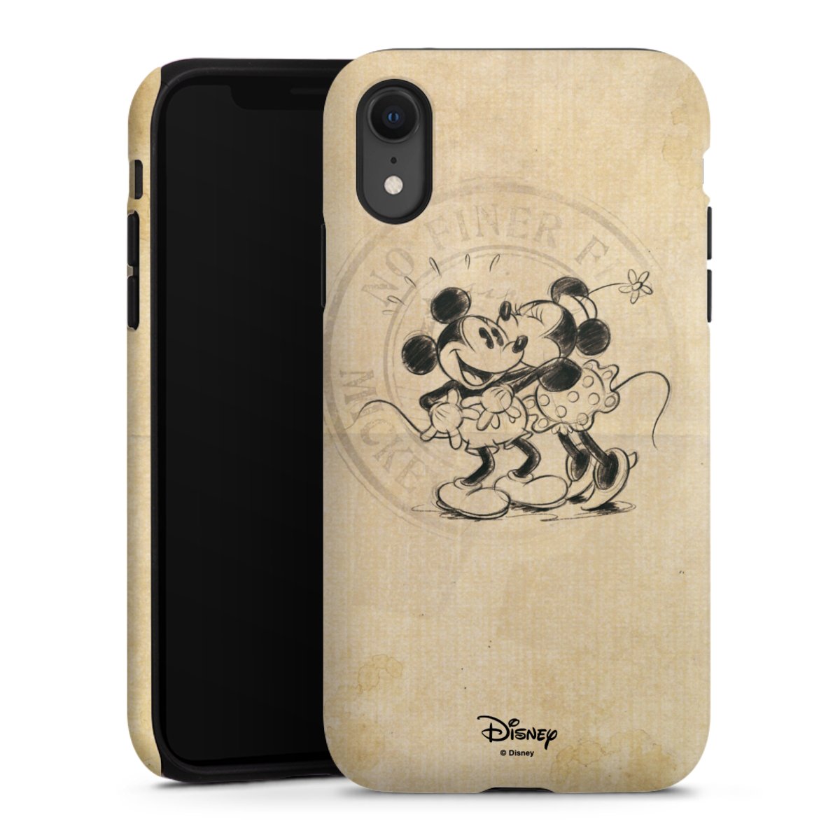 iPhone Xr Handy Panzer Handyhülle robuste Outdoor Hülle Schutzhülle matt Mickey Mouse Vintage Minnie Mouse Tough Case