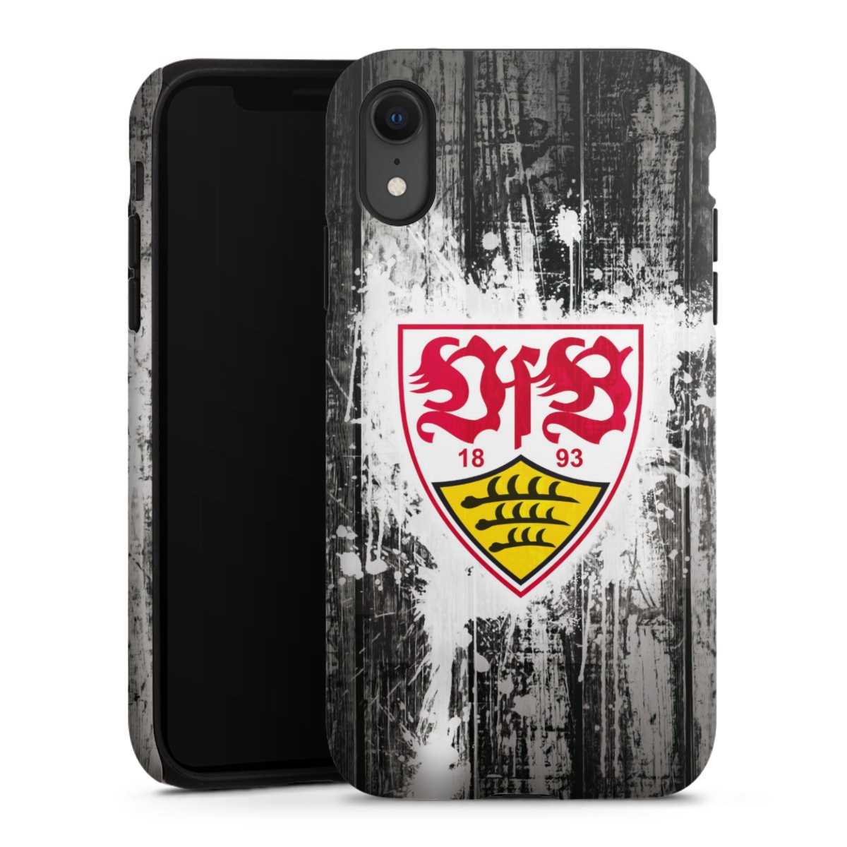 iPhone Xr Handy Panzer Handyhülle robuste Outdoor Hülle Schutzhülle matt Vfb Stuttgart Official Licensed Product Tough Case