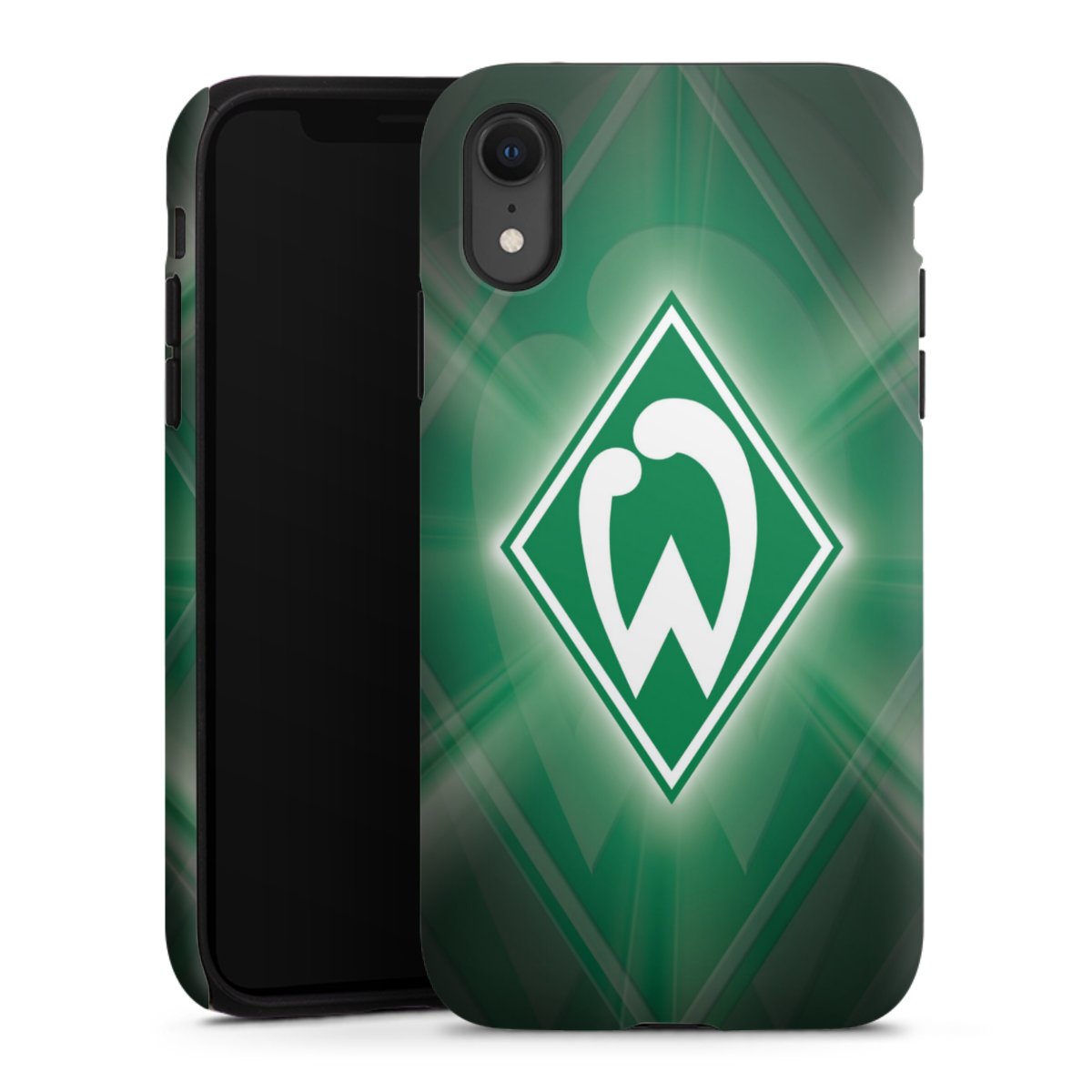 iPhone Xr Handy Panzer Handyhülle robuste Outdoor Hülle Schutzhülle matt Sv Werder Bremen Official Licensed Product Coat Of Arms Tough Case