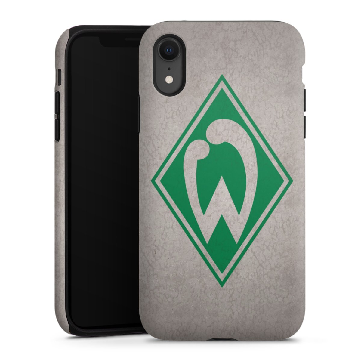 iPhone Xr Handy Panzer Handyhülle robuste Outdoor Hülle Schutzhülle matt Sv Werder Bremen Concrete Official Licensed Product Tough Case