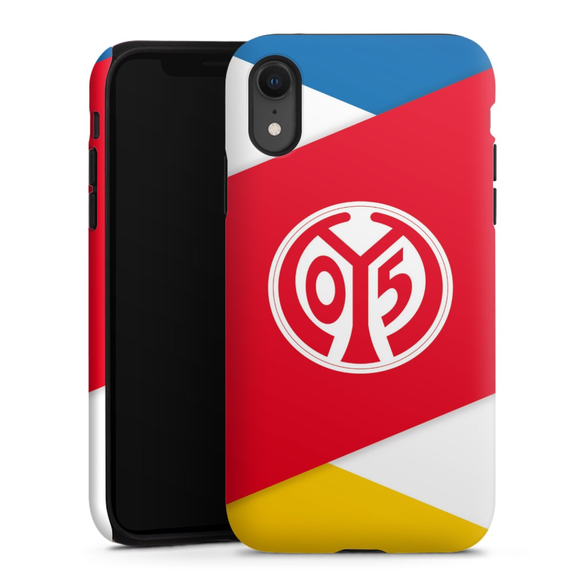 iPhone Xr Handy Panzer Handyhülle robuste Outdoor Hülle Schutzhülle matt Official Licensed Product Soccer 1. Fsv Mainz 05 E.V. Tough Case