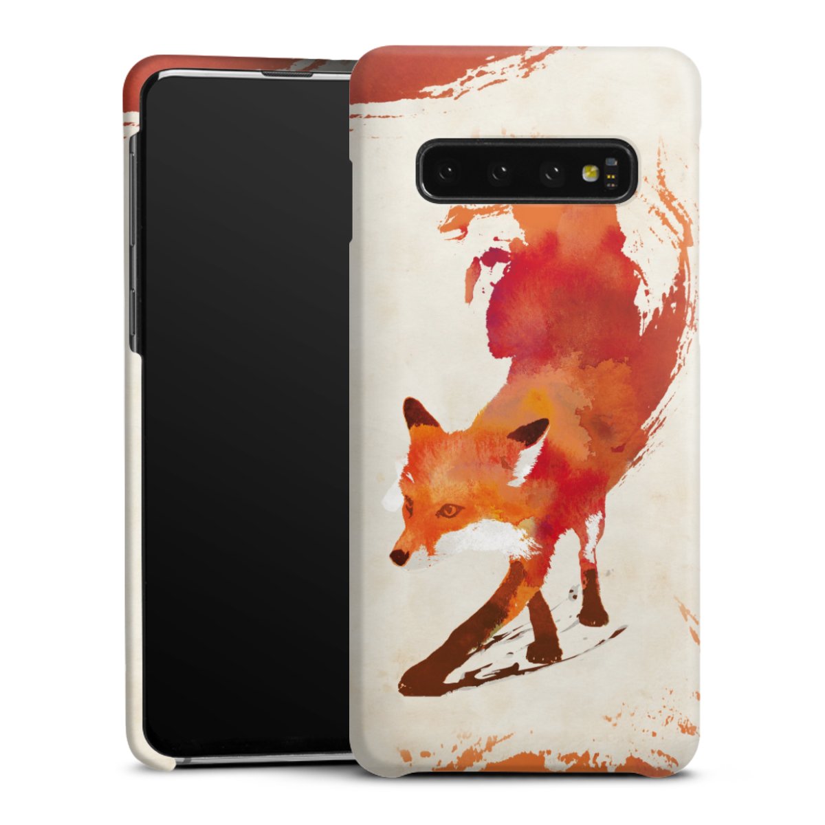 Galaxy S10 Handy Premium Case Smartphone Handyhülle Schutzhülle matt Fox Graphic Premium Case