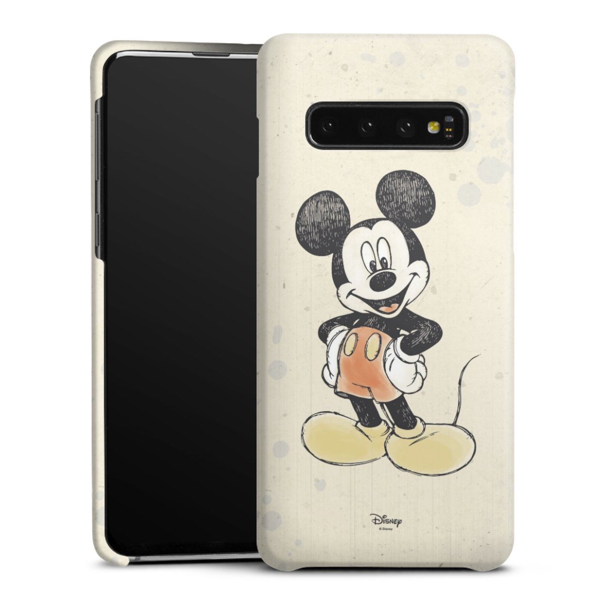 Galaxy S10 Handy Premium Case Smartphone Handyhülle Schutzhülle matt Water Colour Mickey & Minnie Mouse Official Licensed Product Premium Case