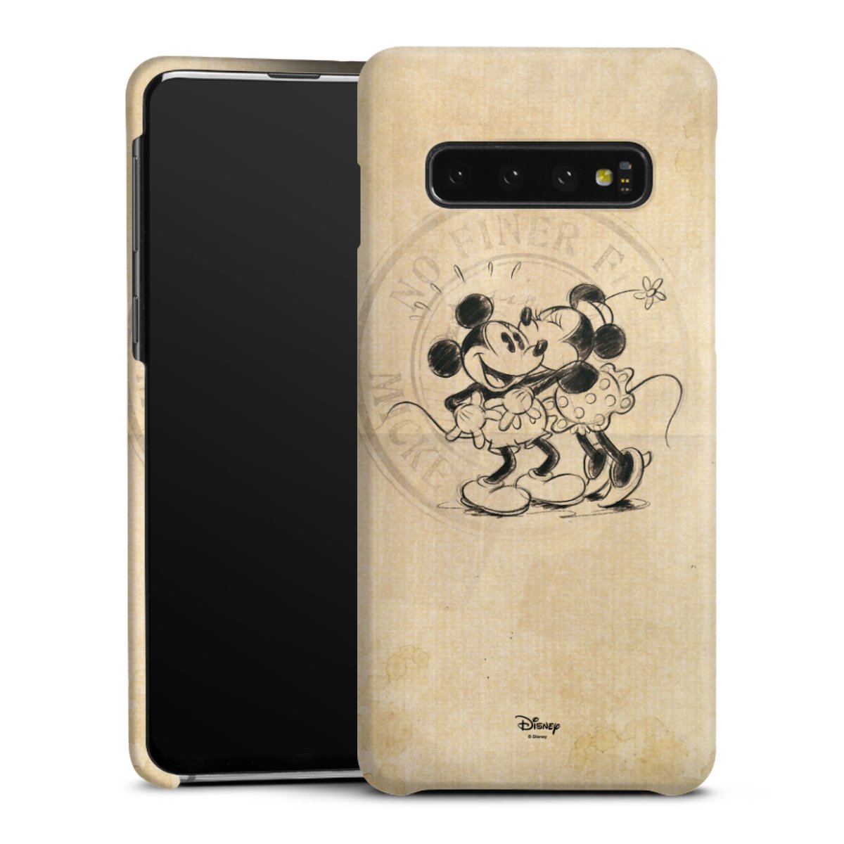 Galaxy S10 Handy Premium Case Smartphone Handyhülle Schutzhülle matt Mickey Mouse Vintage Minnie Mouse Premium Case