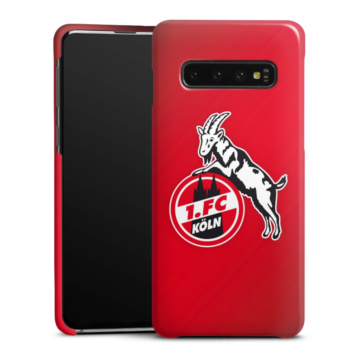 Galaxy S10 Handy Premium Case Smartphone Handyhülle Schutzhülle glänzend Official Licensed Product Effzeh 1. Fc Köln Premium Case