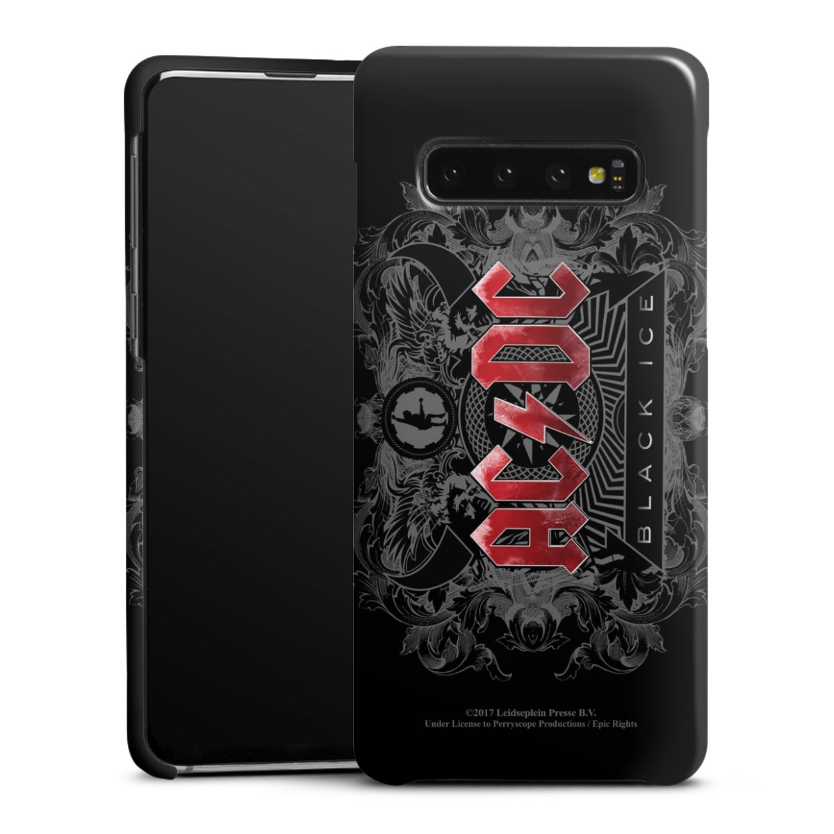 Galaxy S10 Handy Premium Case Smartphone Handyhülle Schutzhülle glänzend Merchandise Black Ice Acdc Premium Case