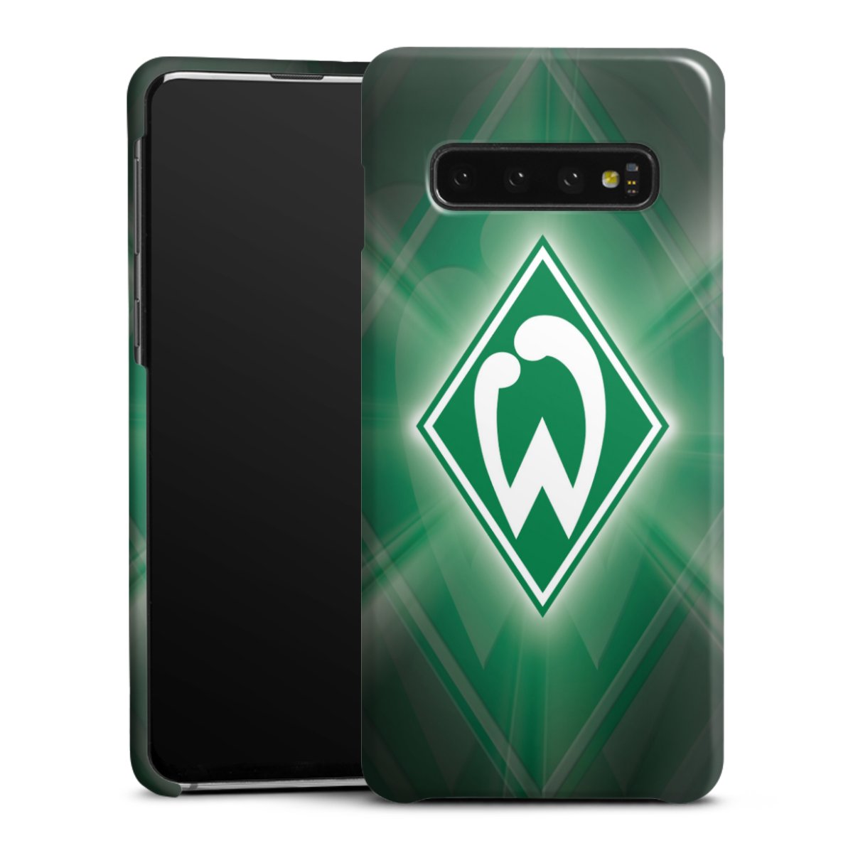 Galaxy S10 Handy Premium Case Smartphone Handyhülle Schutzhülle glänzend Sv Werder Bremen Official Licensed Product Coat Of Arms Premium Case