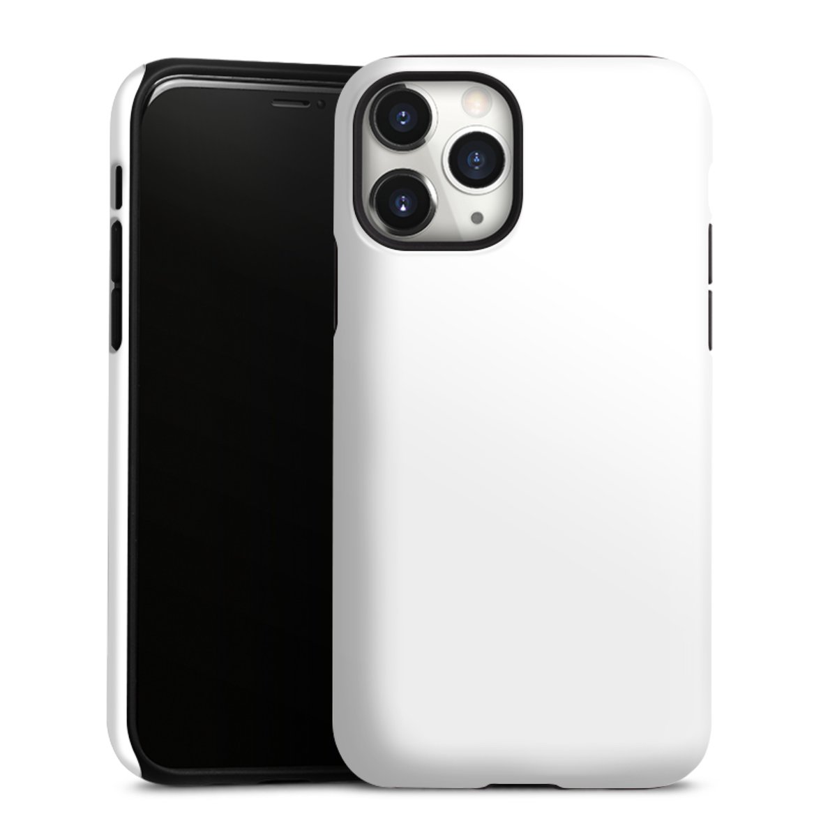 iPhone 11 Pro Handy Panzer Handyhülle robuste Outdoor Hülle Schutzhülle glänzend Unicoloured Colour White Tough Case