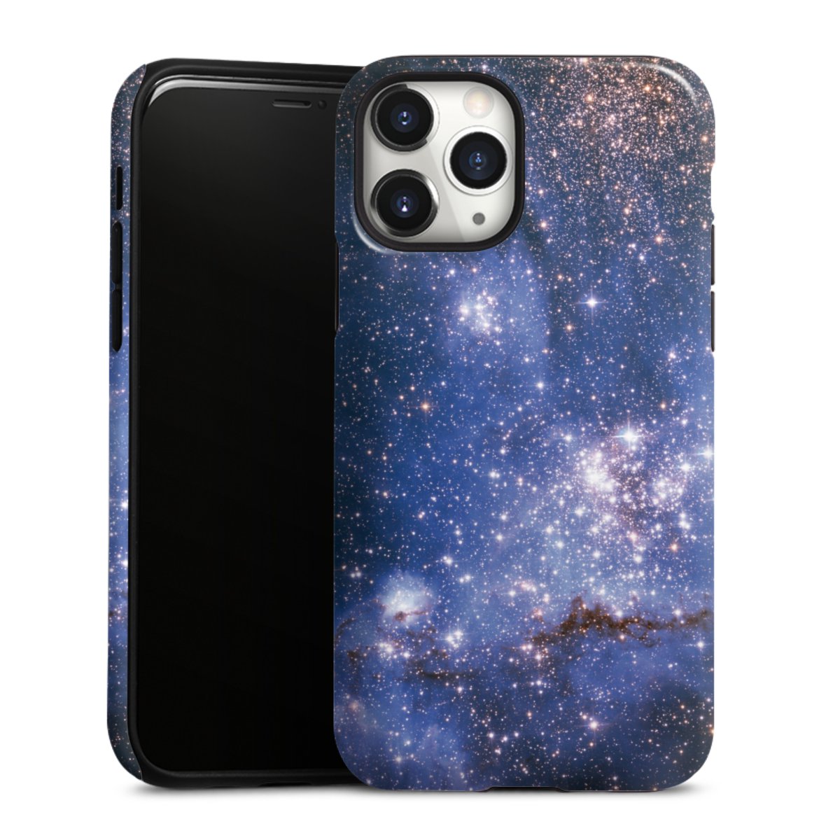 iPhone 11 Pro Handy Panzer Handyhülle robuste Outdoor Hülle Schutzhülle glänzend Weltall Galaxy Weltraum Tough Case