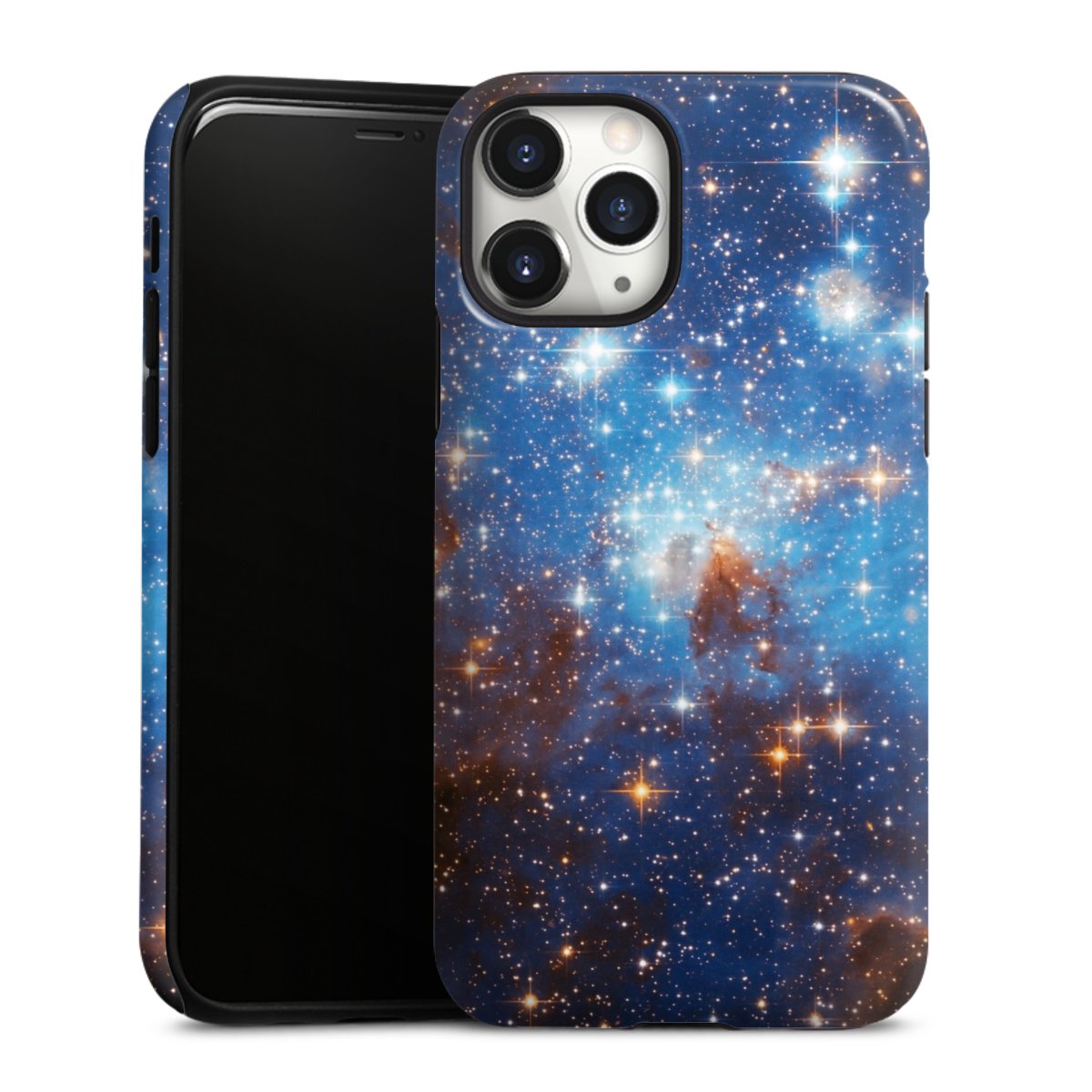 iPhone 11 Pro Handy Panzer Handyhülle robuste Outdoor Hülle Schutzhülle glänzend Star Weltall Galaxy Tough Case