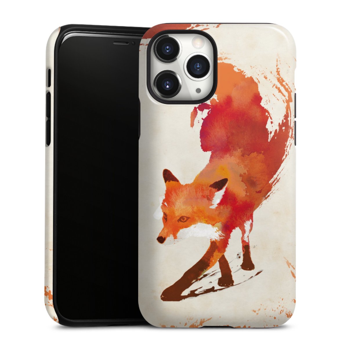 iPhone 11 Pro Handy Panzer Handyhülle robuste Outdoor Hülle Schutzhülle glänzend Fox Graphic Tough Case