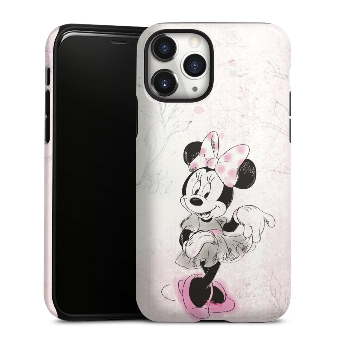 iPhone 11 Pro Handy Panzer Handyhülle robuste Outdoor Hülle Schutzhülle glänzend Disney Minnie Mouse Vintage Tough Case