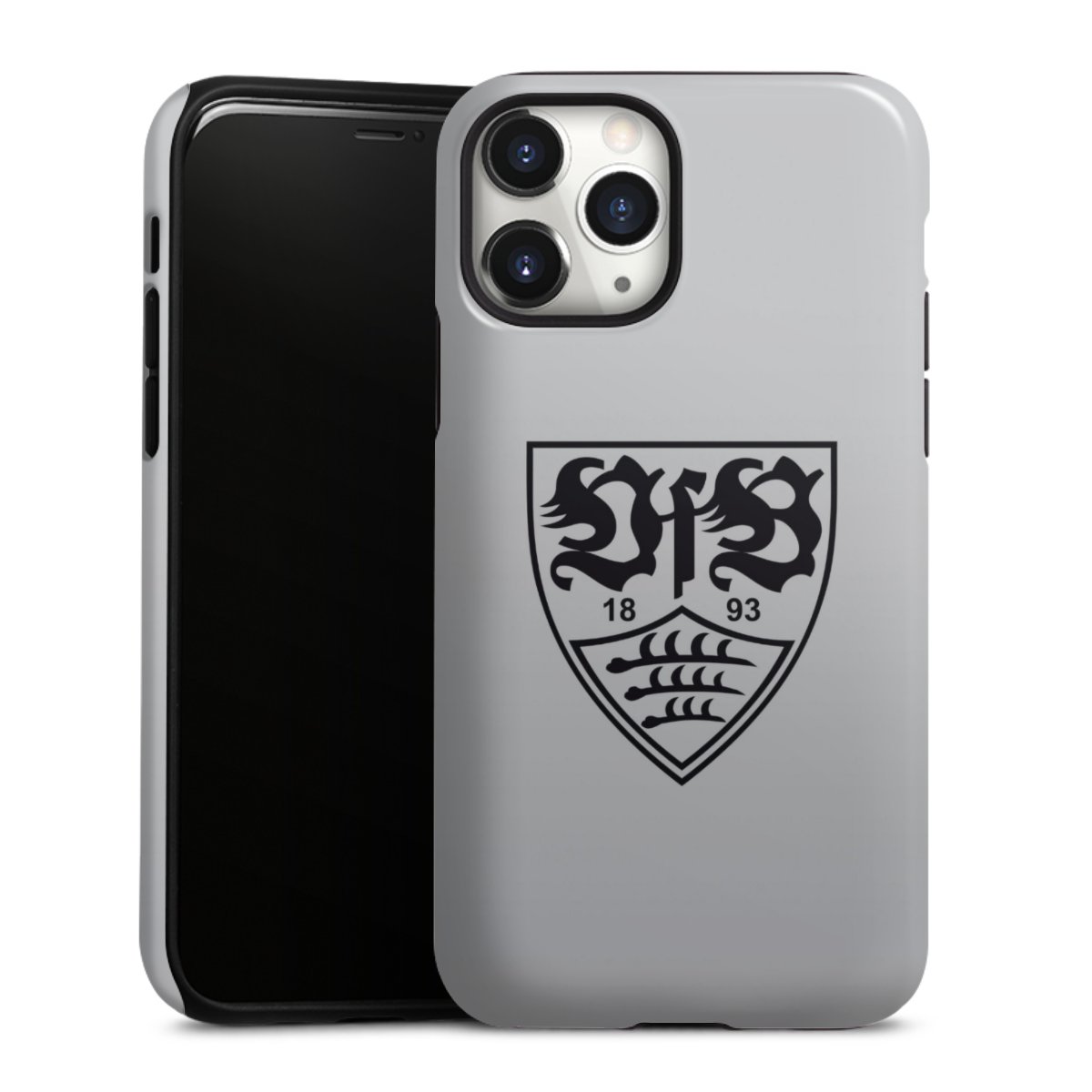 iPhone 11 Pro Handy Panzer Handyhülle robuste Outdoor Hülle Schutzhülle glänzend Logo Vfb Stuttgart Official Licensed Product Tough Case