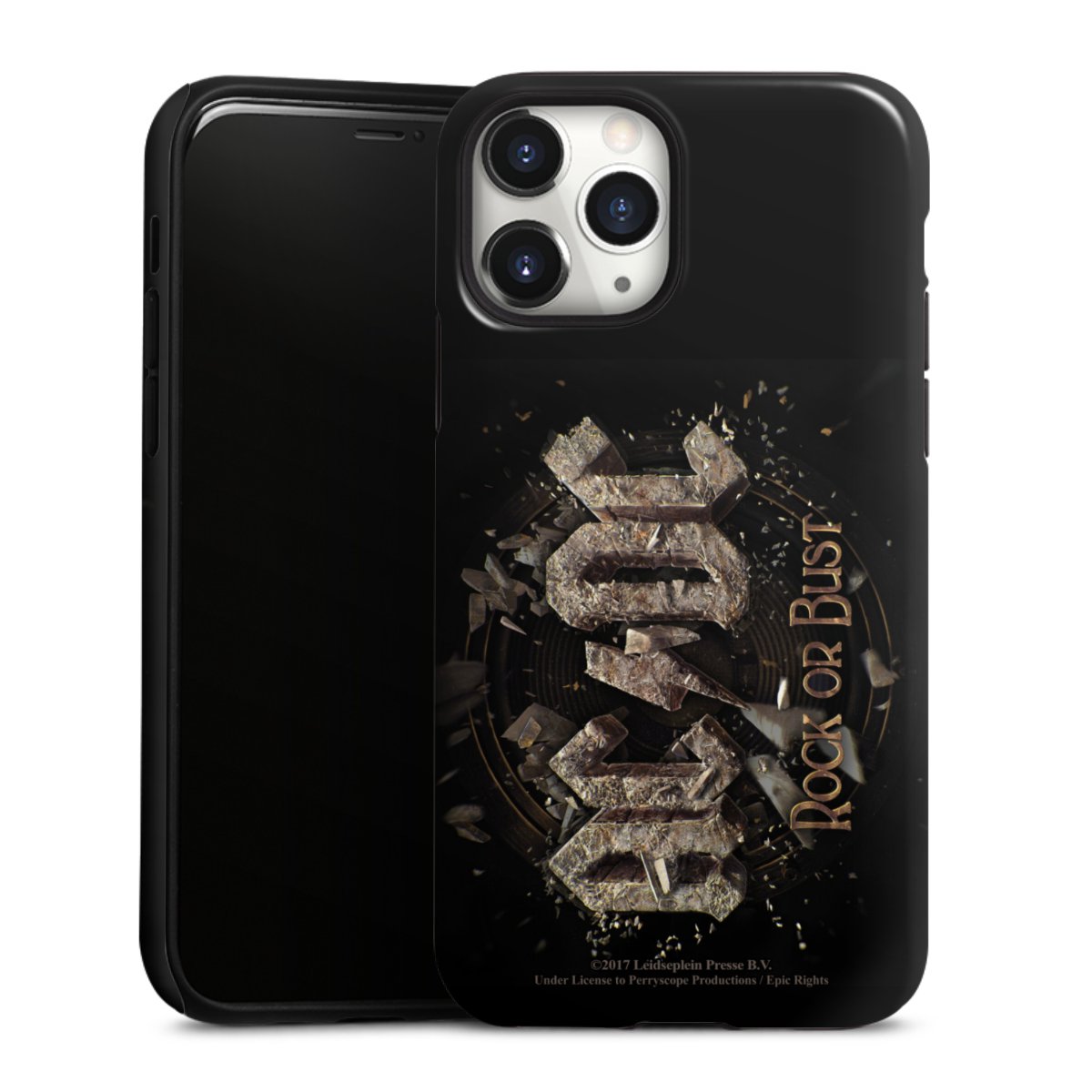 iPhone 11 Pro Handy Panzer Handyhülle robuste Outdoor Hülle Schutzhülle glänzend Acdc Official Licensed Product Rock Or Bust Tough Case