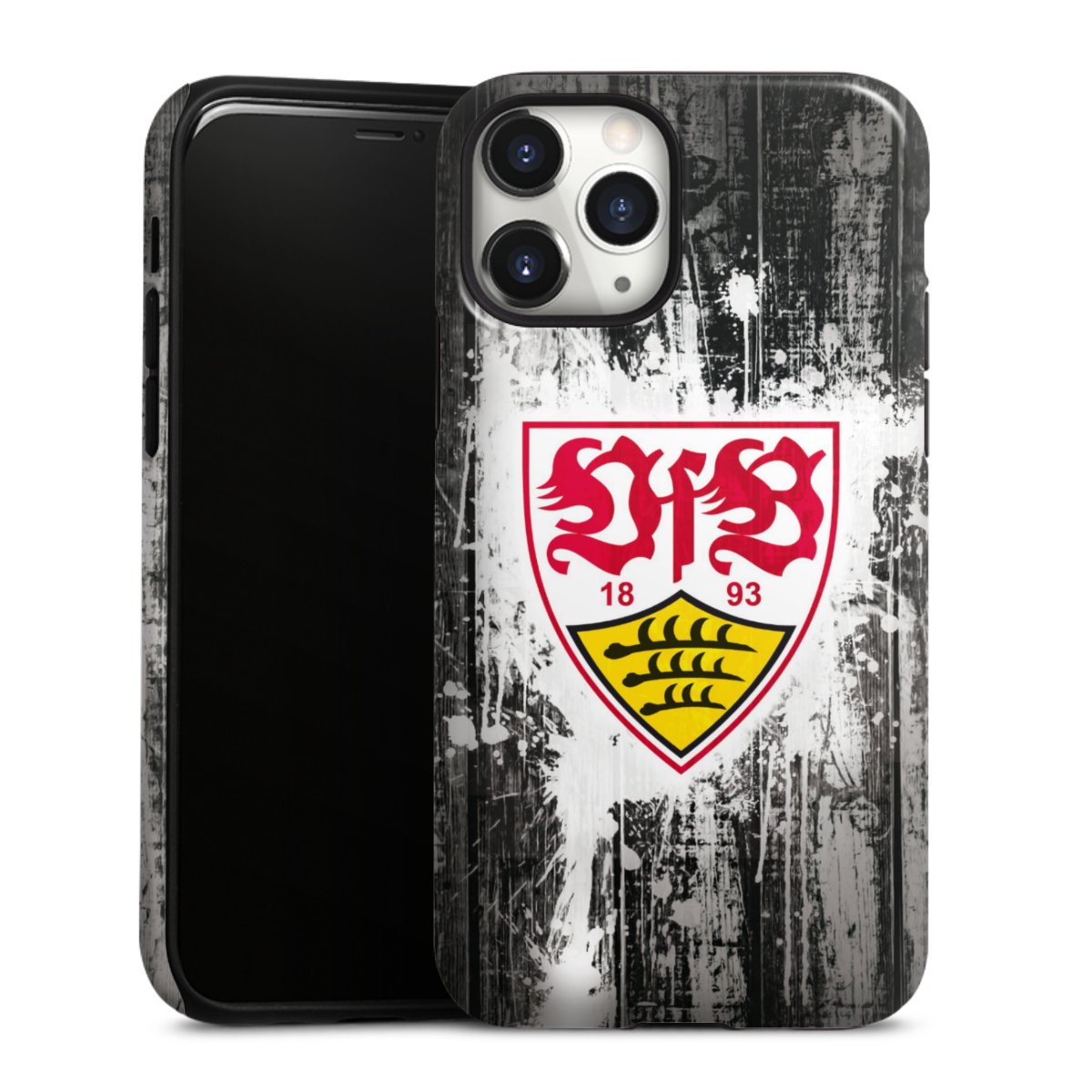 iPhone 11 Pro Handy Panzer Handyhülle robuste Outdoor Hülle Schutzhülle glänzend Vfb Stuttgart Official Licensed Product Tough Case